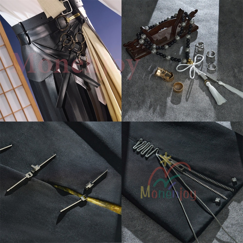 Monenjoy アークナイツ ウァン コスプレ衣装 龍角付 望 Wang コスプレ衣装 イベント 仮装 舞台