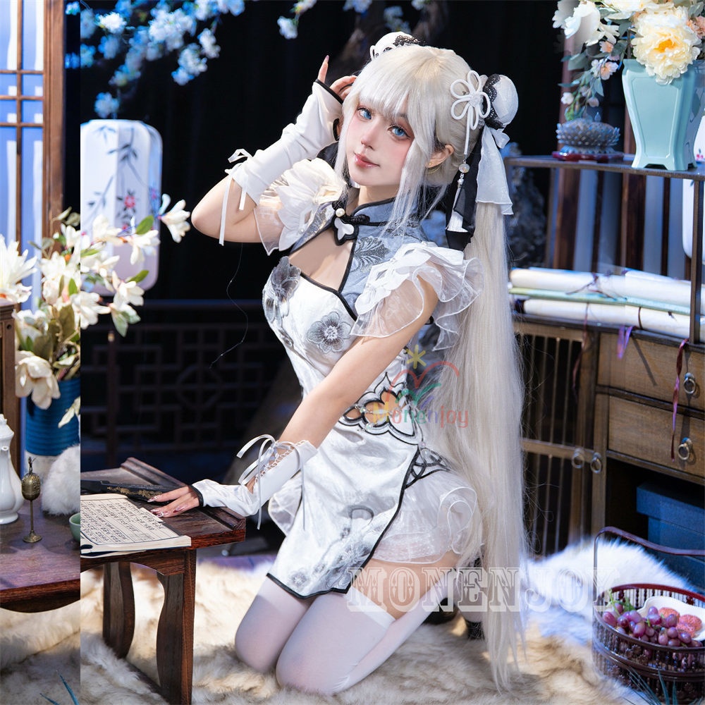 Monenjoy NARAKA:BLADEPOINT 玉雪の心 殷紫萍 コスプレ衣装 ドレス 武者 コスチューム