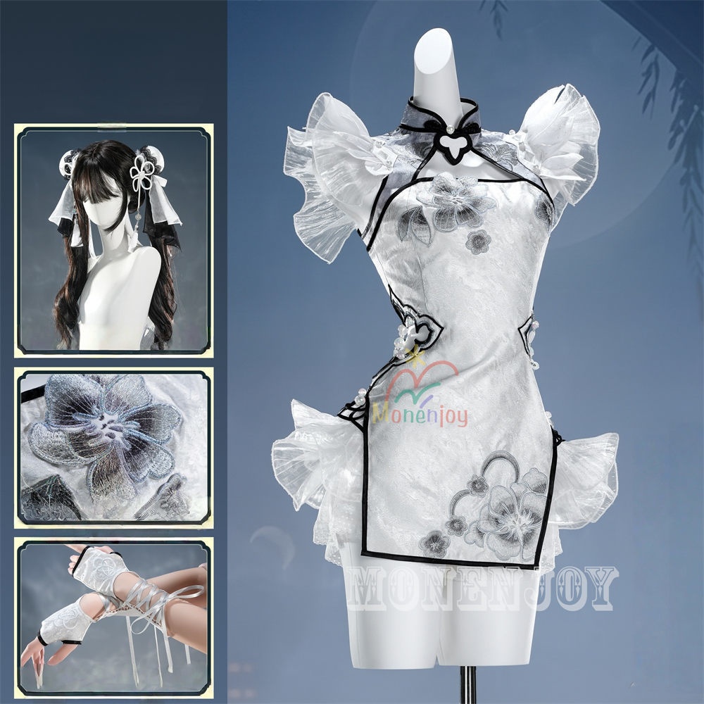 Monenjoy NARAKA:BLADEPOINT 玉雪の心 殷紫萍 コスプレ衣装 ドレス 武者 コスチューム