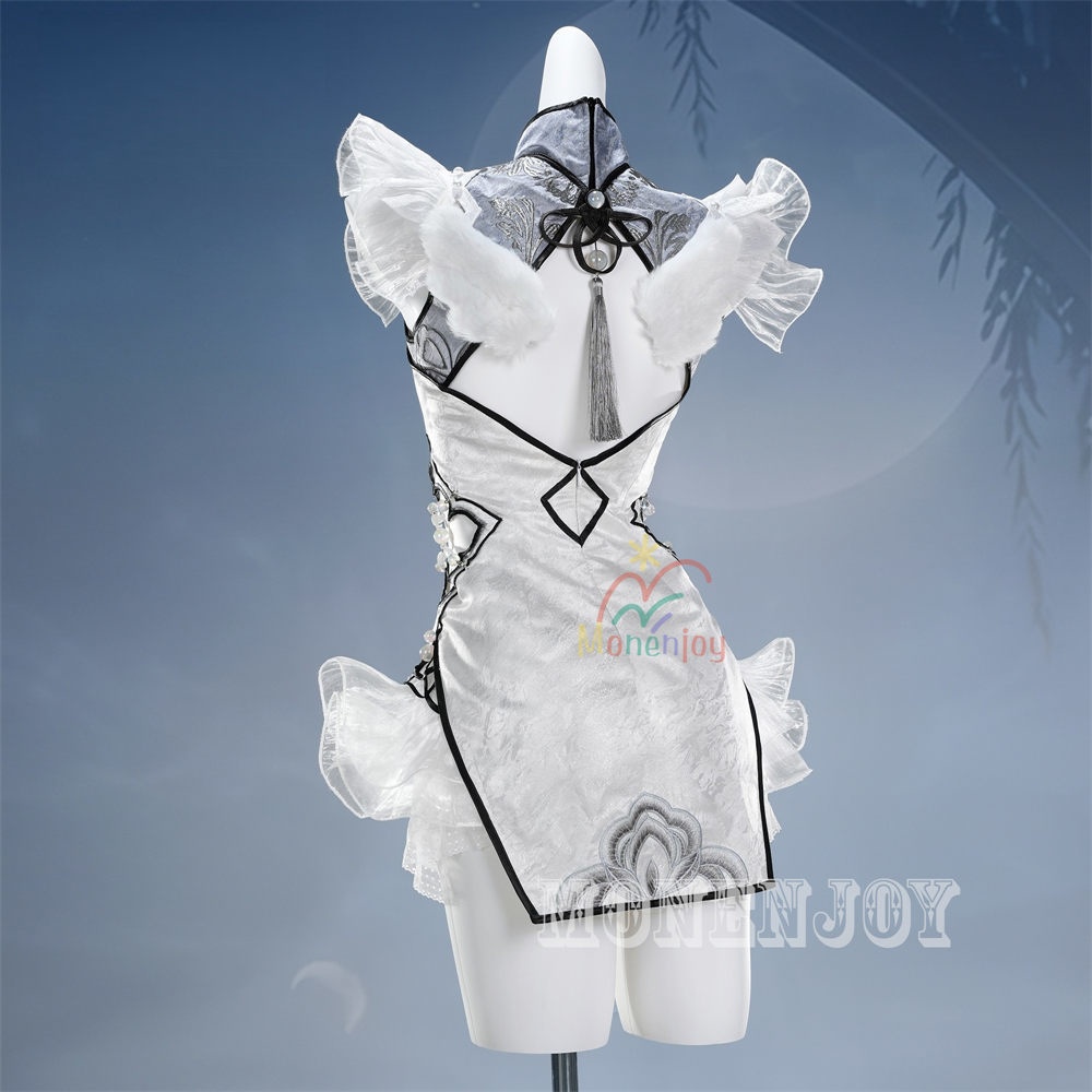 Monenjoy NARAKA:BLADEPOINT 玉雪の心 殷紫萍 コスプレ衣装 ドレス 武者 コスチューム