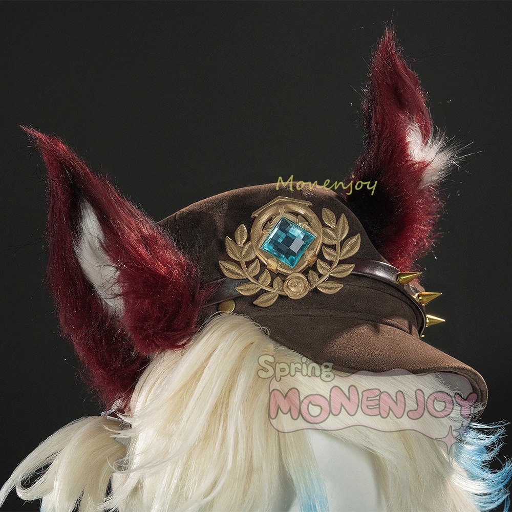 Monenjoy IdentityV 第五人格 幻灯師 コスプレ衣装 フラバルー UR衣装 アマンダ・ゲイティス コスチューム 帽子+尻尾追加対応 イベント