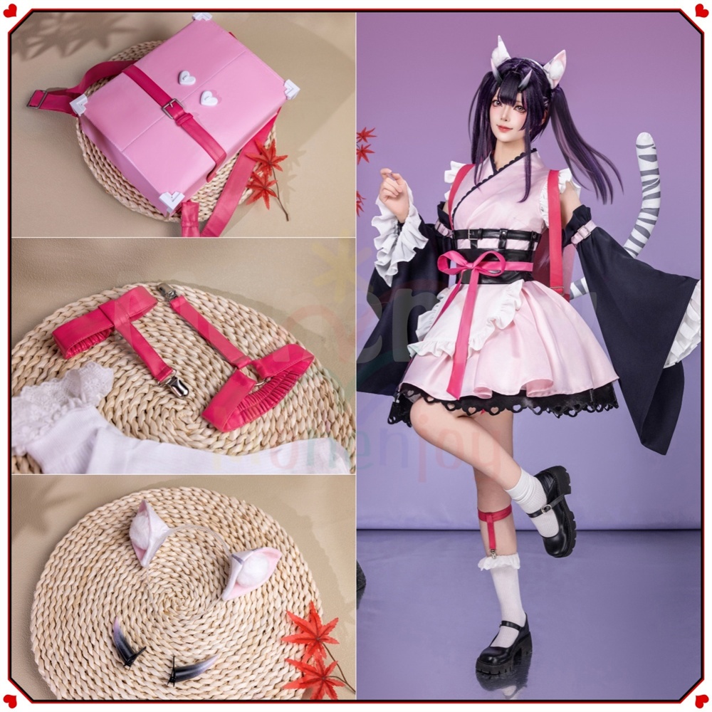 Monenjoy 超かぐや姫 駒沢 乃依 コスプレ衣装 こまざわ のい ゴスロリ風 Black onyXのメンバー コスチューム 鞄追加対応