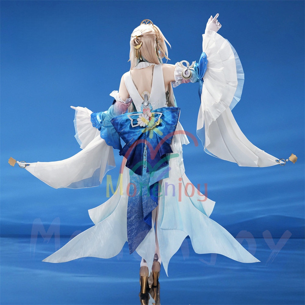 Monenjoy 崩壊スターレイル パール コスプレ衣装 十の石心 礼服 ドレス 金属製パーツ 金属製ヘア飾付