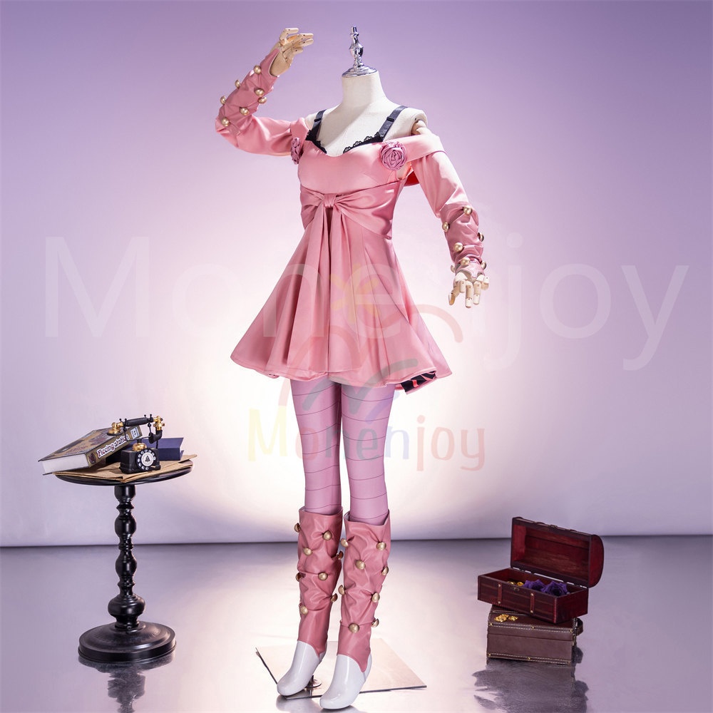 Monenjoy ジョジョ Part7 ルーシー・スティール コスプレ衣装 イベント ジョジョの奇妙な冒険 サテン生地 コスチューム