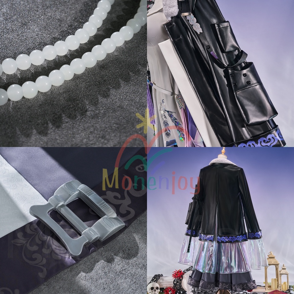 Monenjoy アークナイツ 均 歳獣 コスプレ衣装 角付 代理人 コスチューム