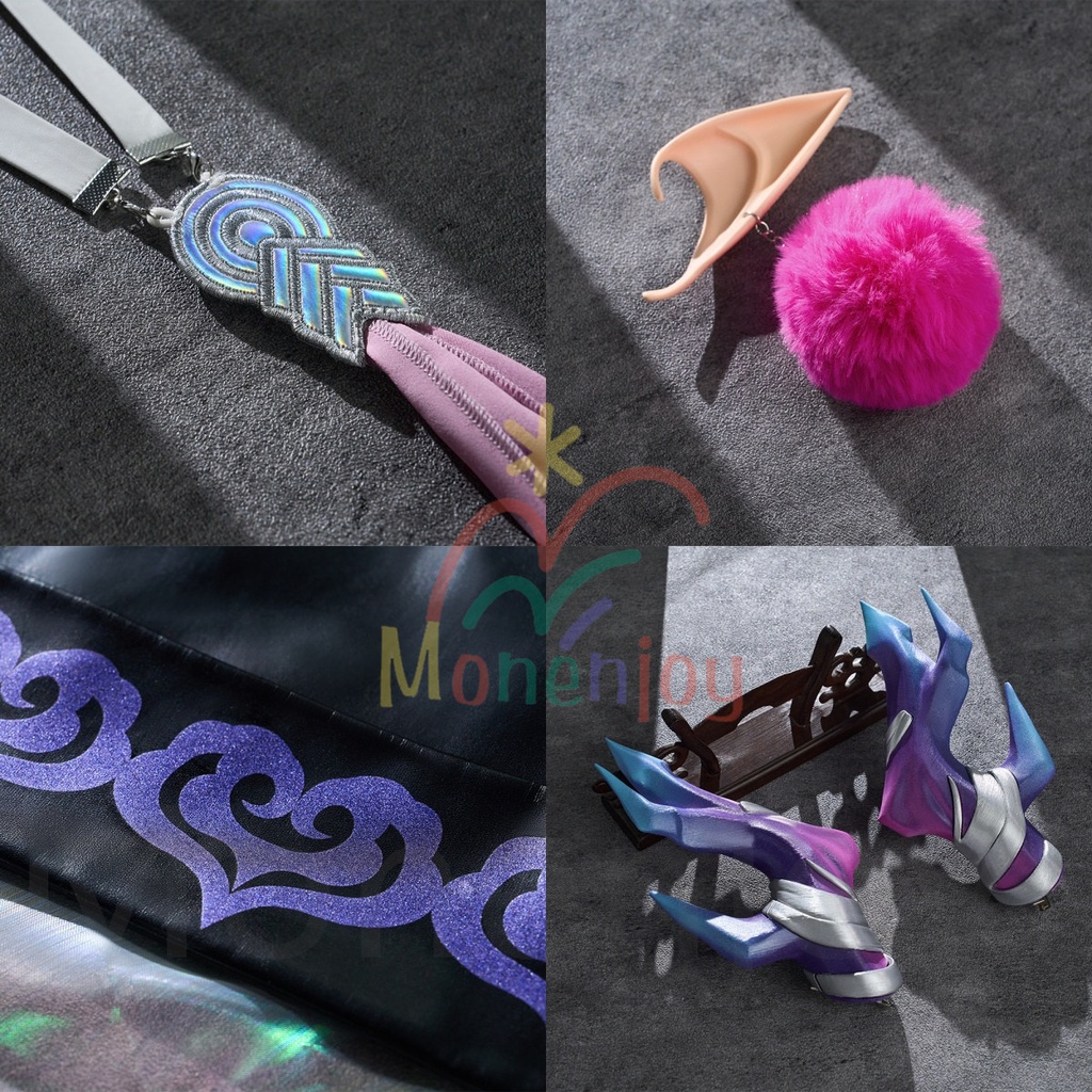 Monenjoy アークナイツ 均 歳獣 コスプレ衣装 角付 代理人 コスチューム