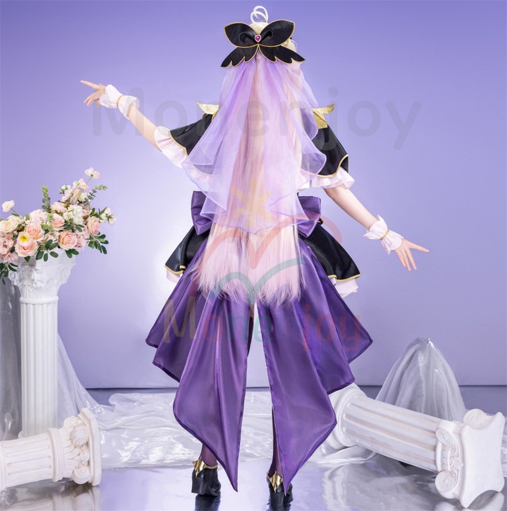 Monenjoy 名探偵プリキュア! 森亜 るるか コスプレ衣装 たんプリ キュアアルカナ・シャドウ ドレス イベント