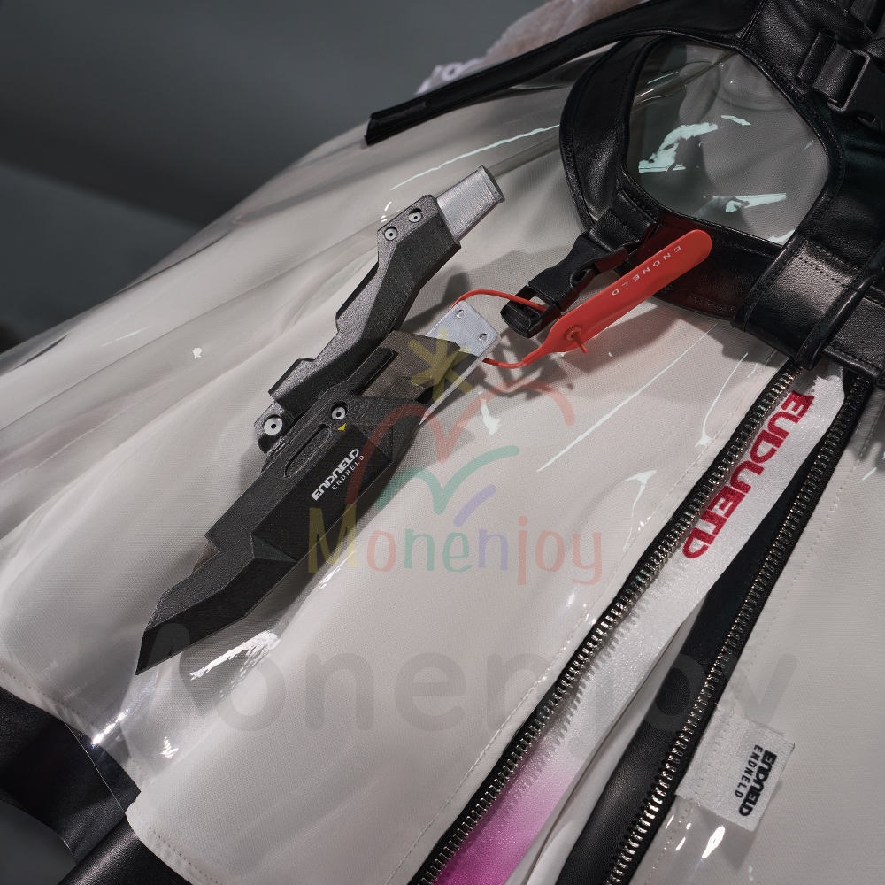 Monenjoy エンドフィールド ロッシ コスプレ衣装 狼耳付 アークナイツ 3d樹脂製パーツ コスチューム 尻尾追加対応