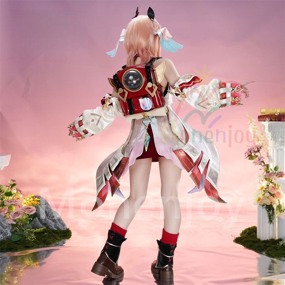 Monenjoy 原神 リンネア コスプレ衣装 豪華生地 ベルベット生地 金属製パーツ 鞄追加対応