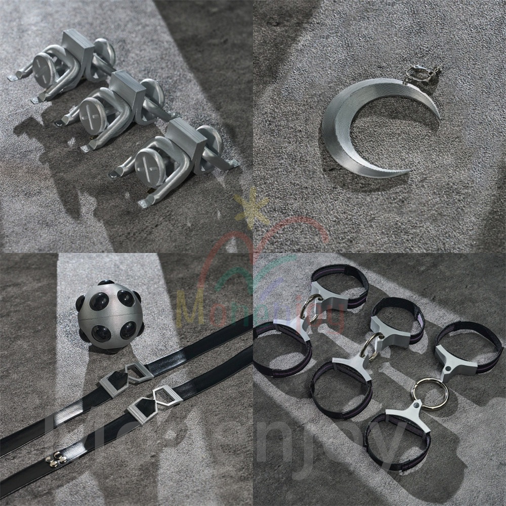 Monenjoy ゼンゼロ プロメイア コスプレ衣装 3d樹脂製パーツ Promeia 人工革 クランプスの黒枝 腿カバー付 イベント対応