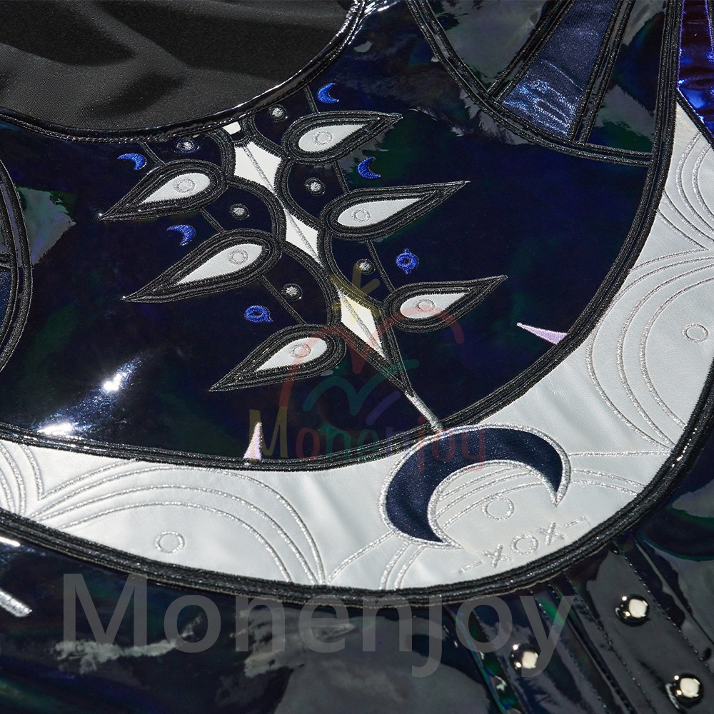 Monenjoy ゼンゼロ プロメイア コスプレ衣装 3d樹脂製パーツ Promeia 人工革 クランプスの黒枝 腿カバー付 イベント対応