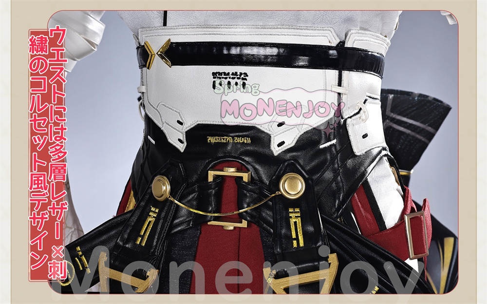 Monenjoy 鳴潮 緋雪 コスプレ衣装 ひゆき ジャカード織りの生地 超立体3DPLA材質パーツ コスチューム イベント舞台対応