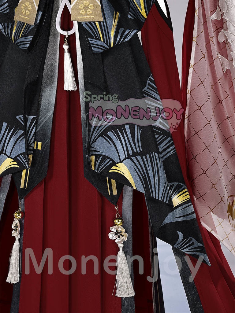 Monenjoy 鳴潮 緋雪 コスプレ衣装 ひゆき ジャカード織りの生地 超立体3DPLA材質パーツ コスチューム イベント舞台対応