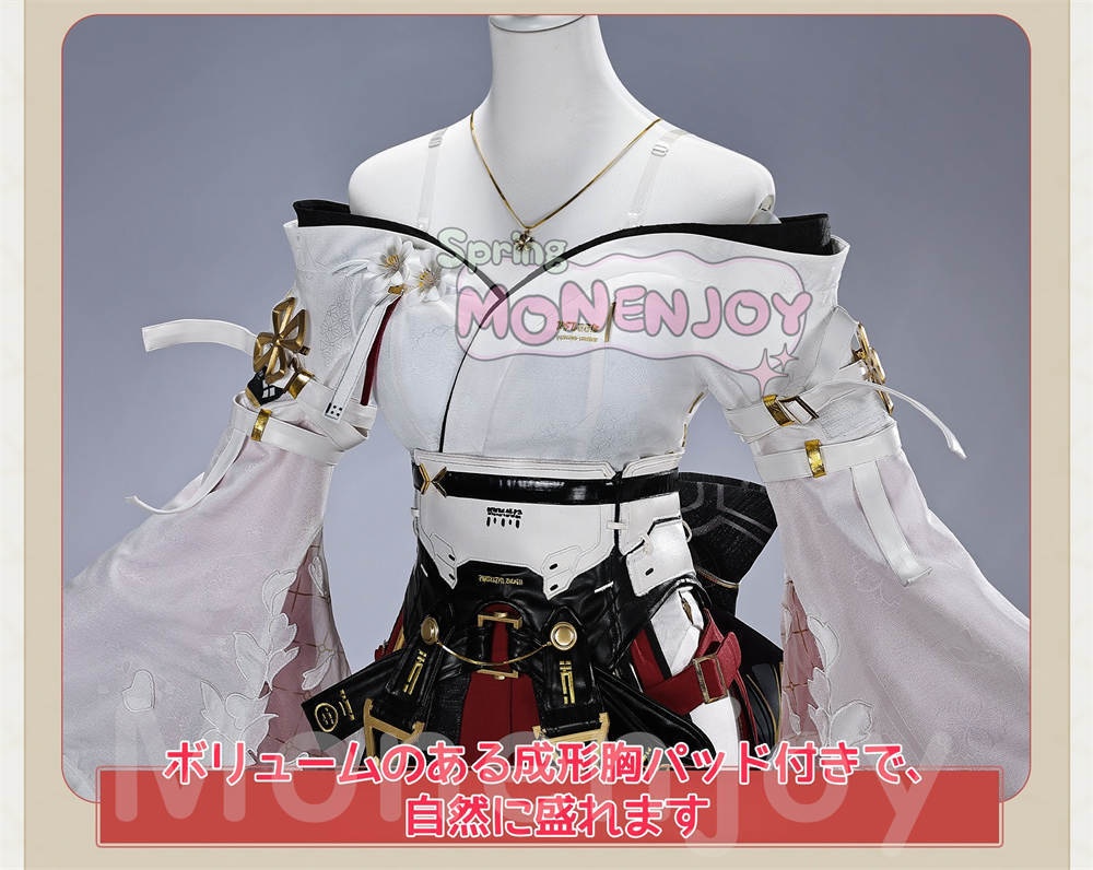 Monenjoy 鳴潮 緋雪 コスプレ衣装 ひゆき ジャカード織りの生地 超立体3DPLA材質パーツ コスチューム イベント舞台対応