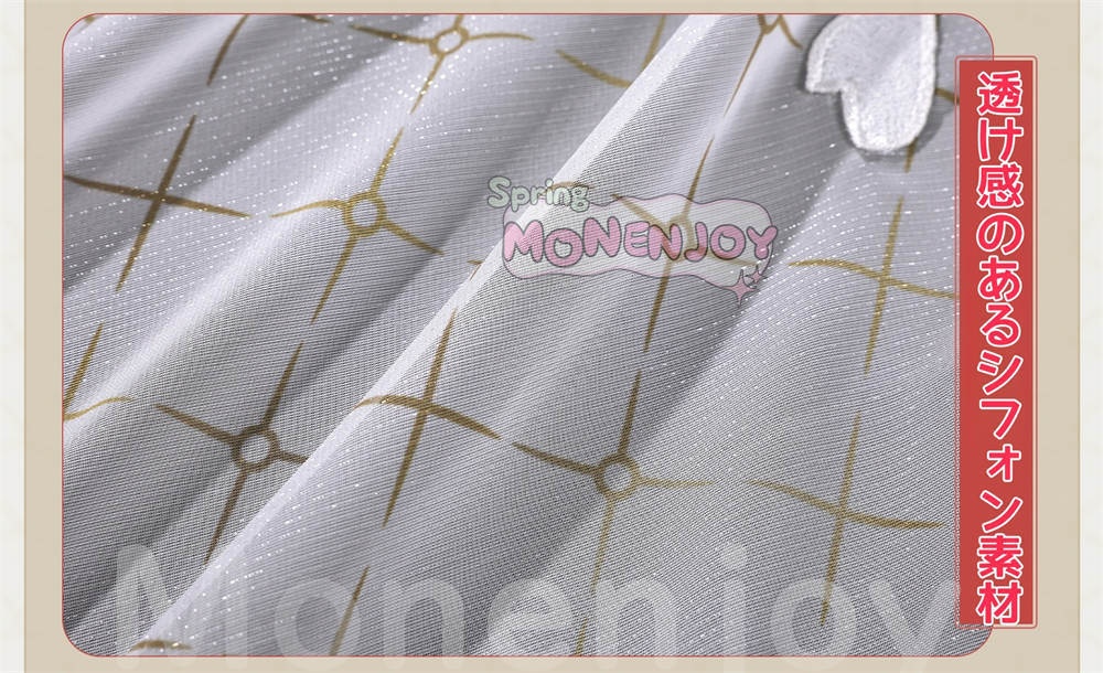 Monenjoy 鳴潮 緋雪 コスプレ衣装 ひゆき ジャカード織りの生地 超立体3DPLA材質パーツ コスチューム イベント舞台対応