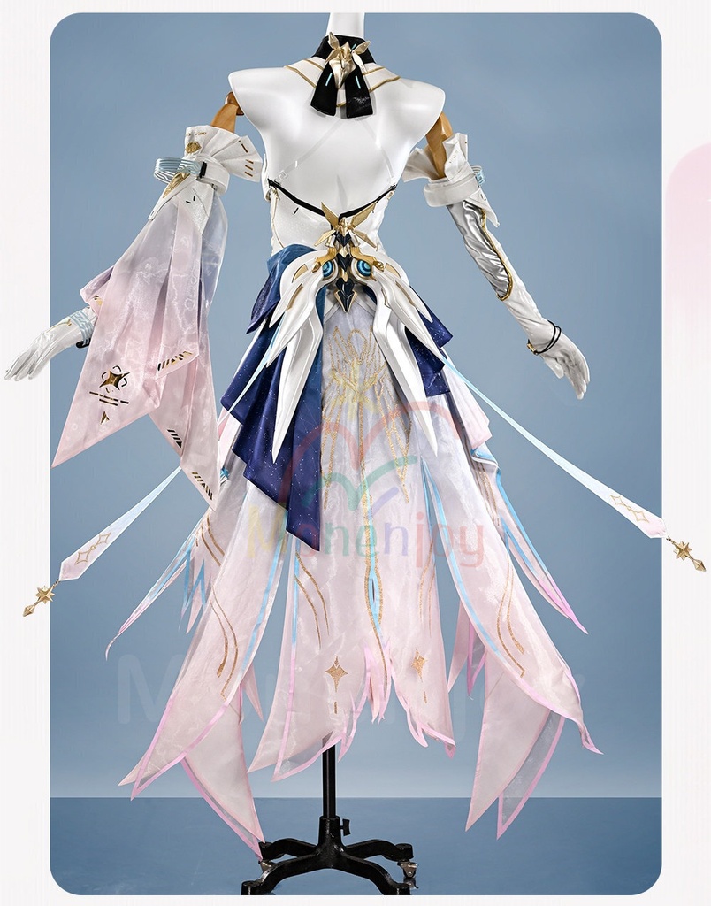 Monenjoy 鳴潮 エイメス コスプレ衣装 合金製パーツUP 光輪発光機能 イベント 豪華生地 イベント舞台対応