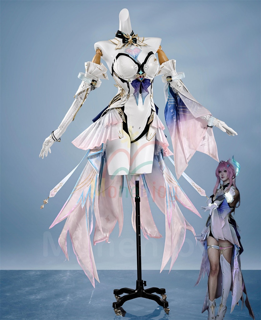 Monenjoy　鳴潮　エイメス　コスプレ衣装　合金製パーツUP　光輪発光機能　イベント　豪華生地　イベント舞台対応