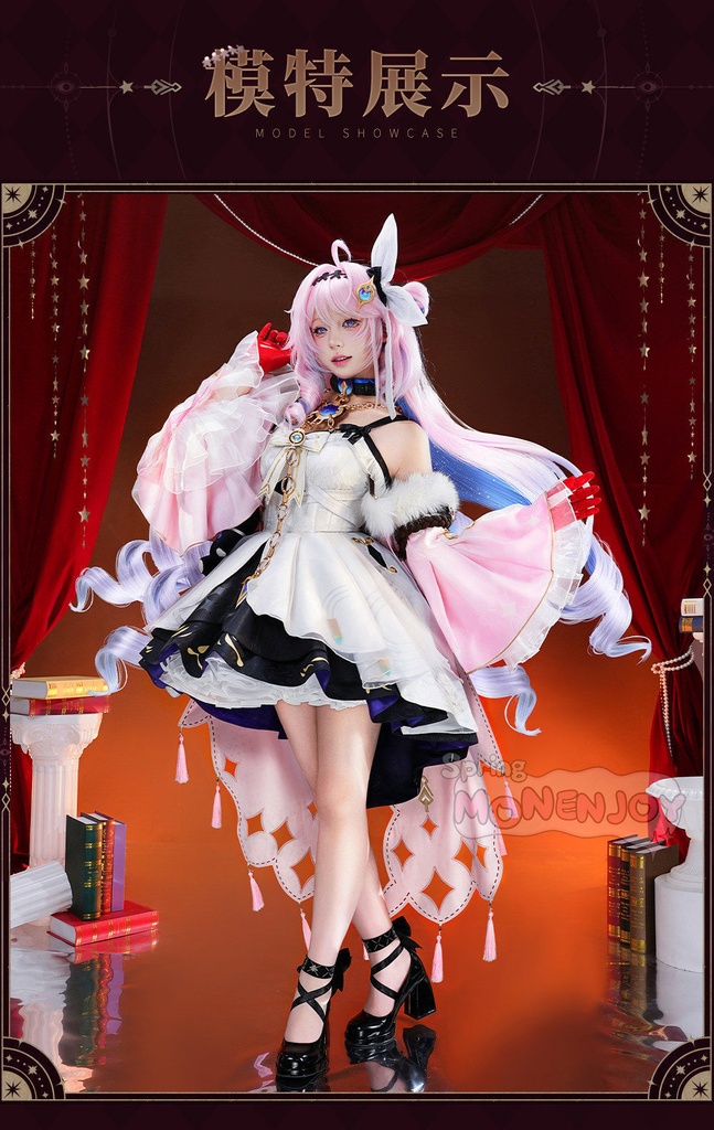 Monenjoy　鳴潮　ダーニャ　コスプレ衣装　合金製パーツUp　植毛生地ドレス　礼服風　イベント舞台対応