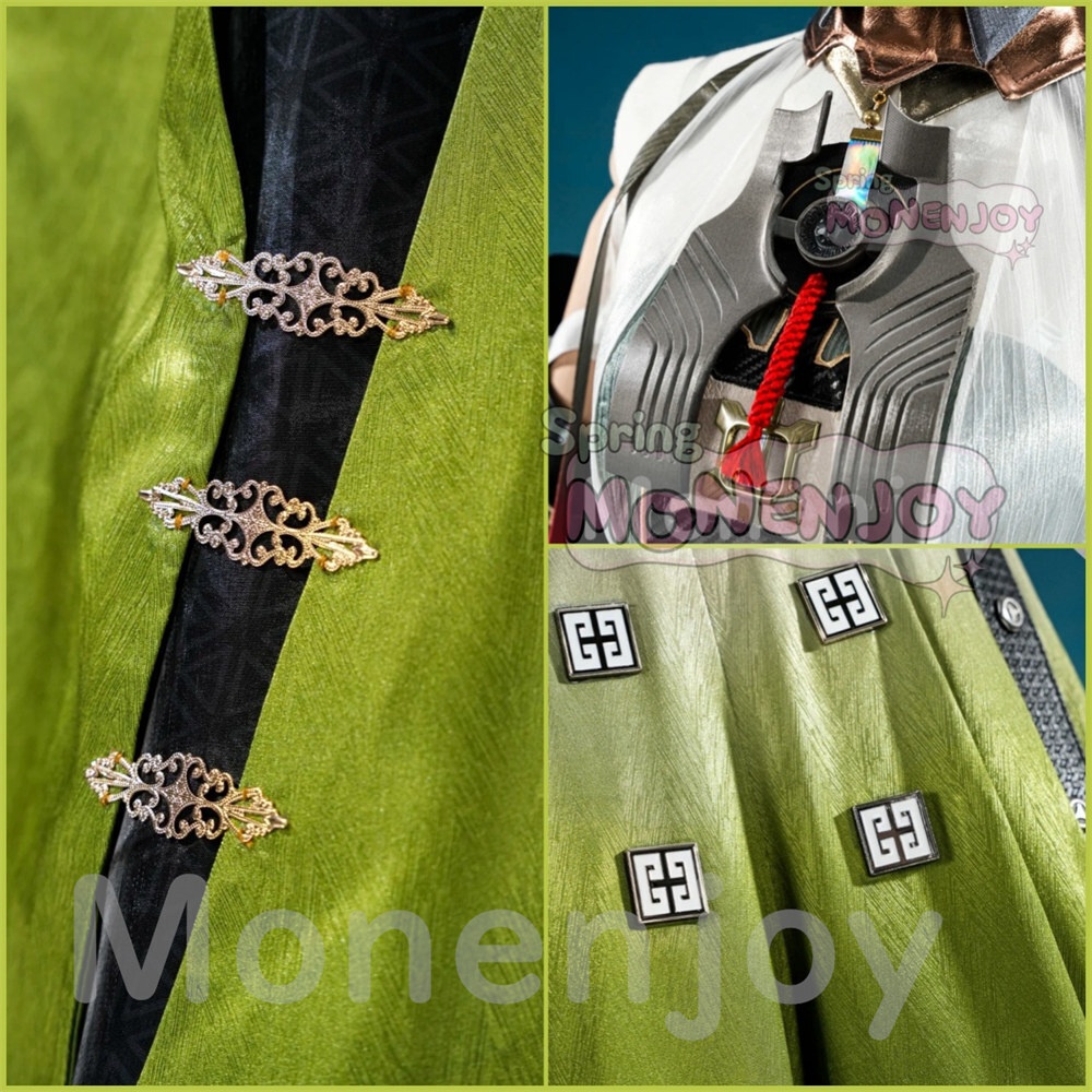 Monenjoy エンドフィールド ゾアン・ファンイ コスプレ衣装 角付 合金パーツ アークナイツ PUアクセサ イベント舞台対応