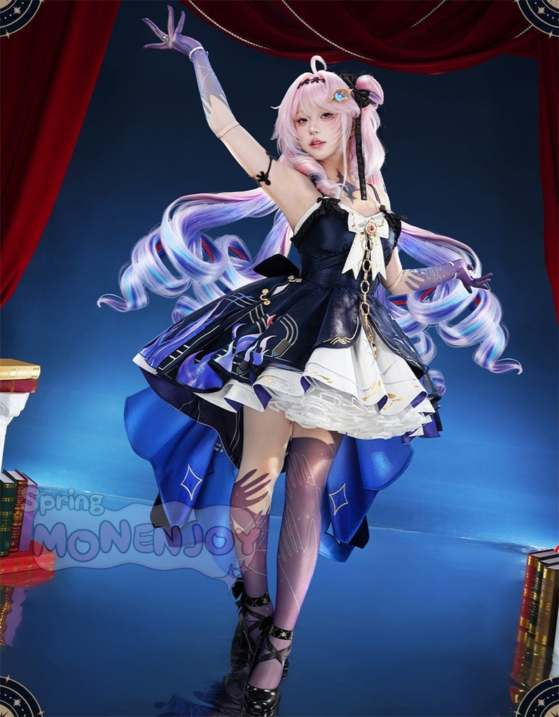 Monenjoy　鳴潮　ダーニャ　幻滅の形状態　コスプレ衣装　合金アクセサリー　ベルベット地　イベント舞台対応