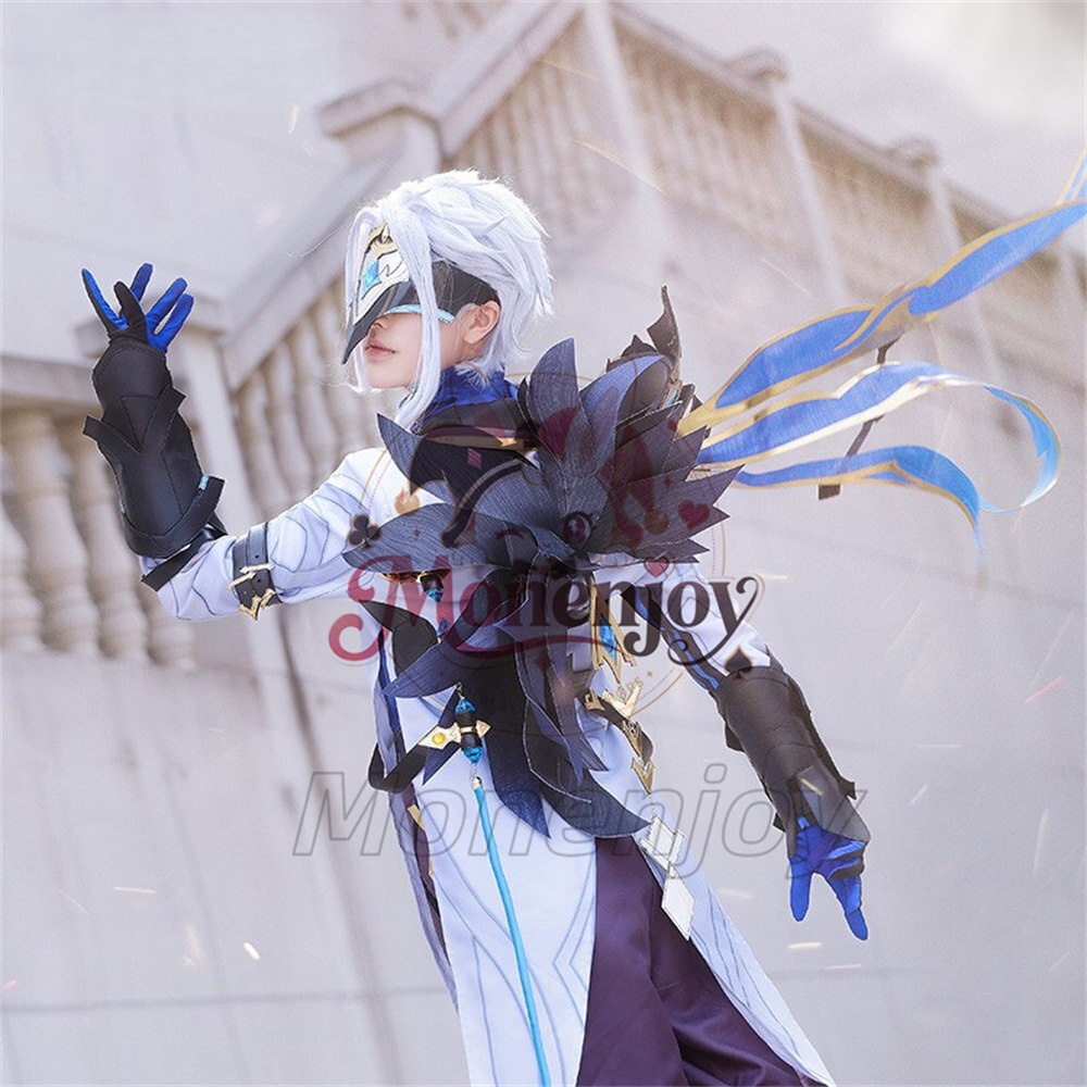 Monenjoy 原神 ドットーレ 博士 コスプレ衣装 マスク付 イベント コスチューム