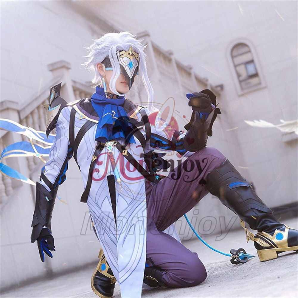 Monenjoy 原神 ドットーレ 博士 コスプレ衣装 マスク付 イベント コスチューム