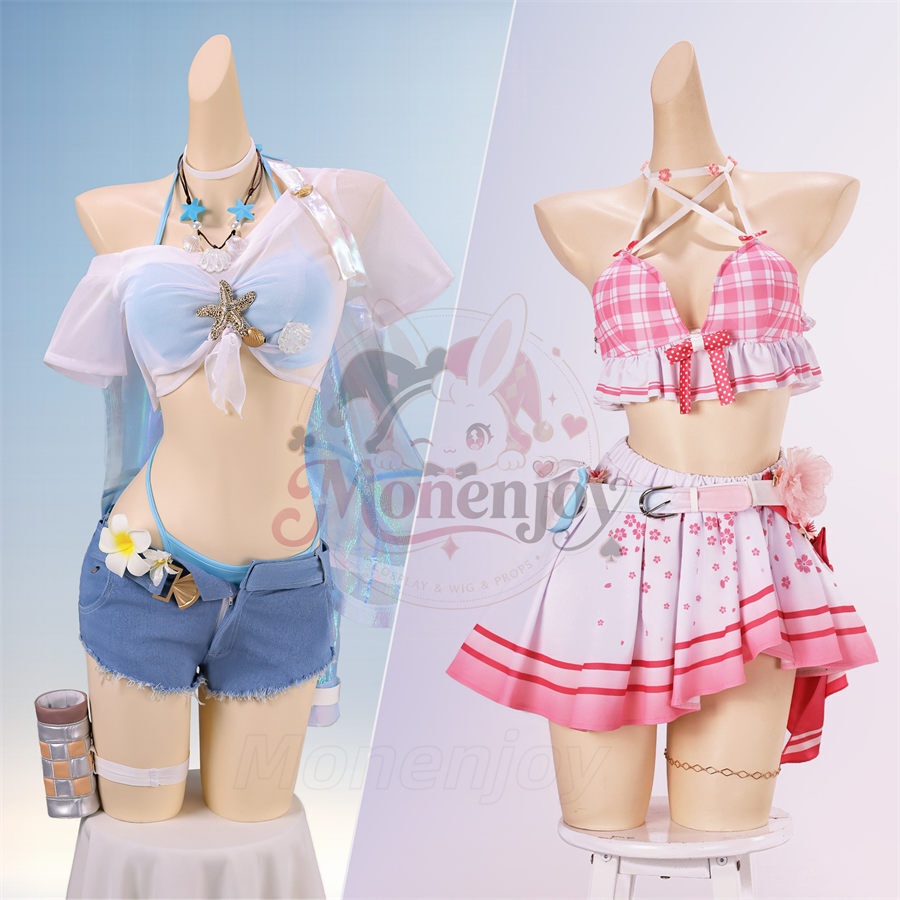 2026年夏着限定販売【Monenjoy】鳴潮 千咲「白桃パフェ」・リンネー「ミントキャンディ」夏コスプレ衣装 水着Ver. コスチューム