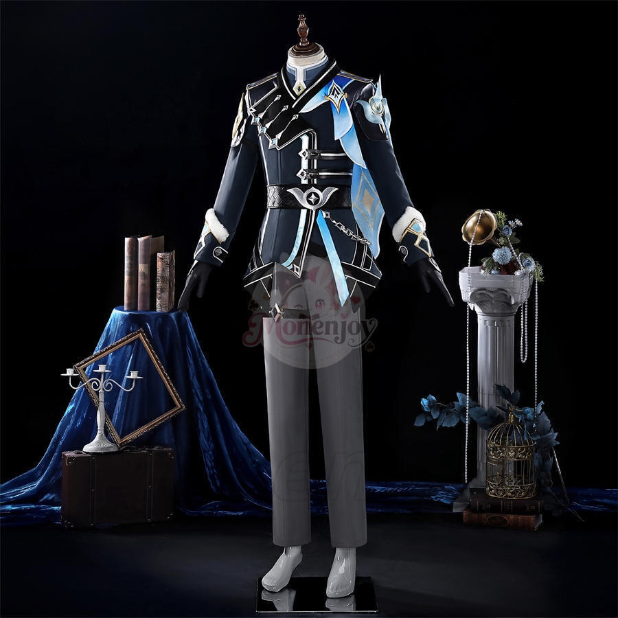 Monenjoy 原神 空 スネージナヤ コスプレ衣装|ユニフォーム 3D PLAパーツ付き