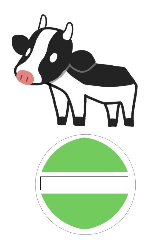 牛のアクリルスタンド