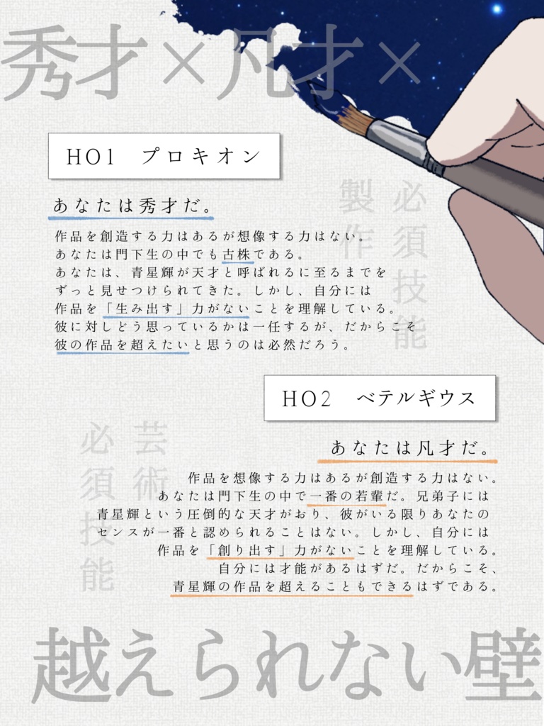 【CoC】星にはなれない