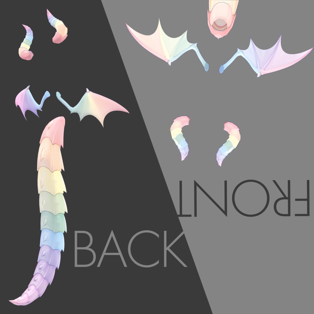 【愛莉/airi専用】RAINBOW AIRI【VRChat想定】