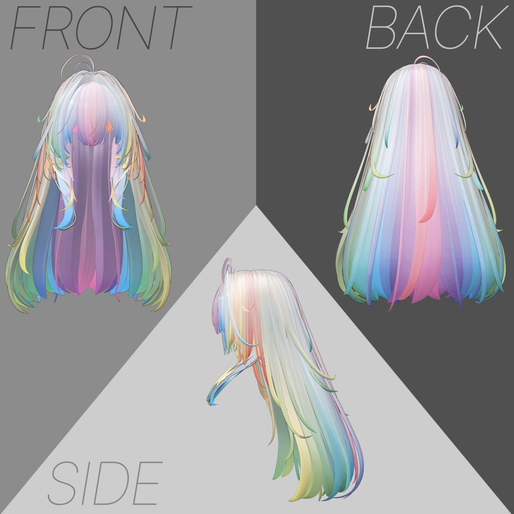 【輝夜/kaguya専用】RAINBOW KAGUYA【VRChat想定】