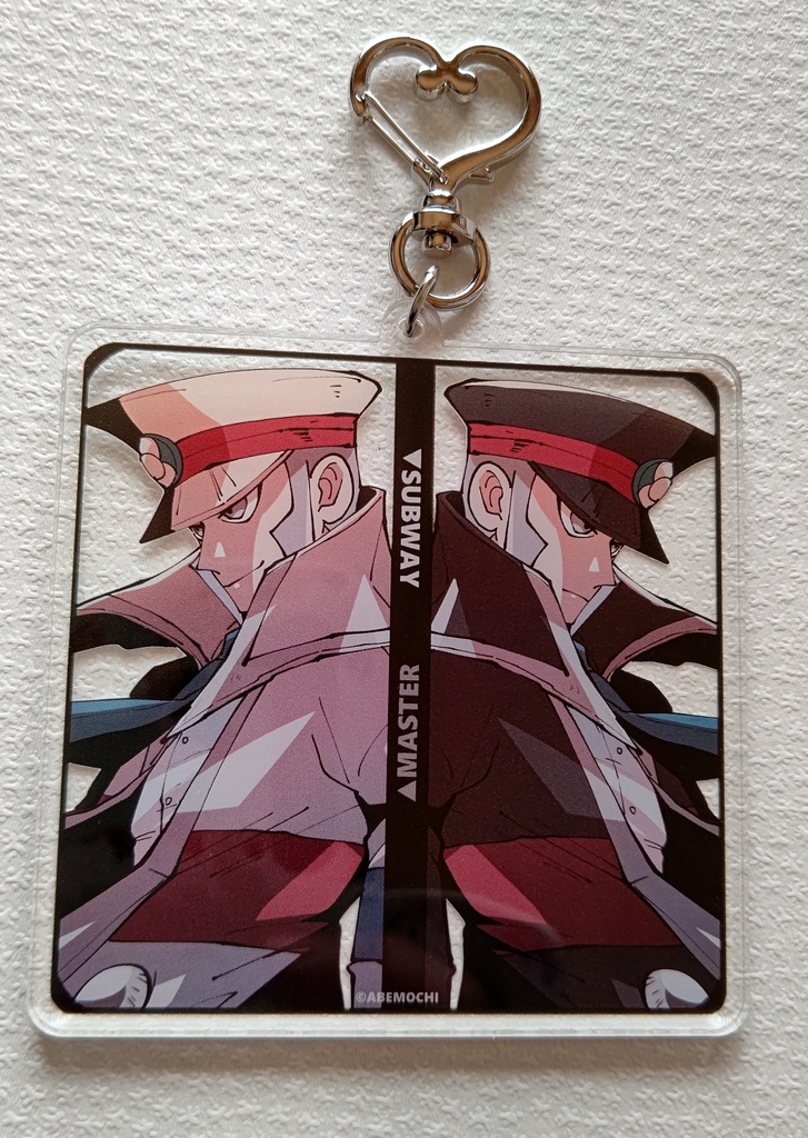 白黒双子アクリルキーホルダー