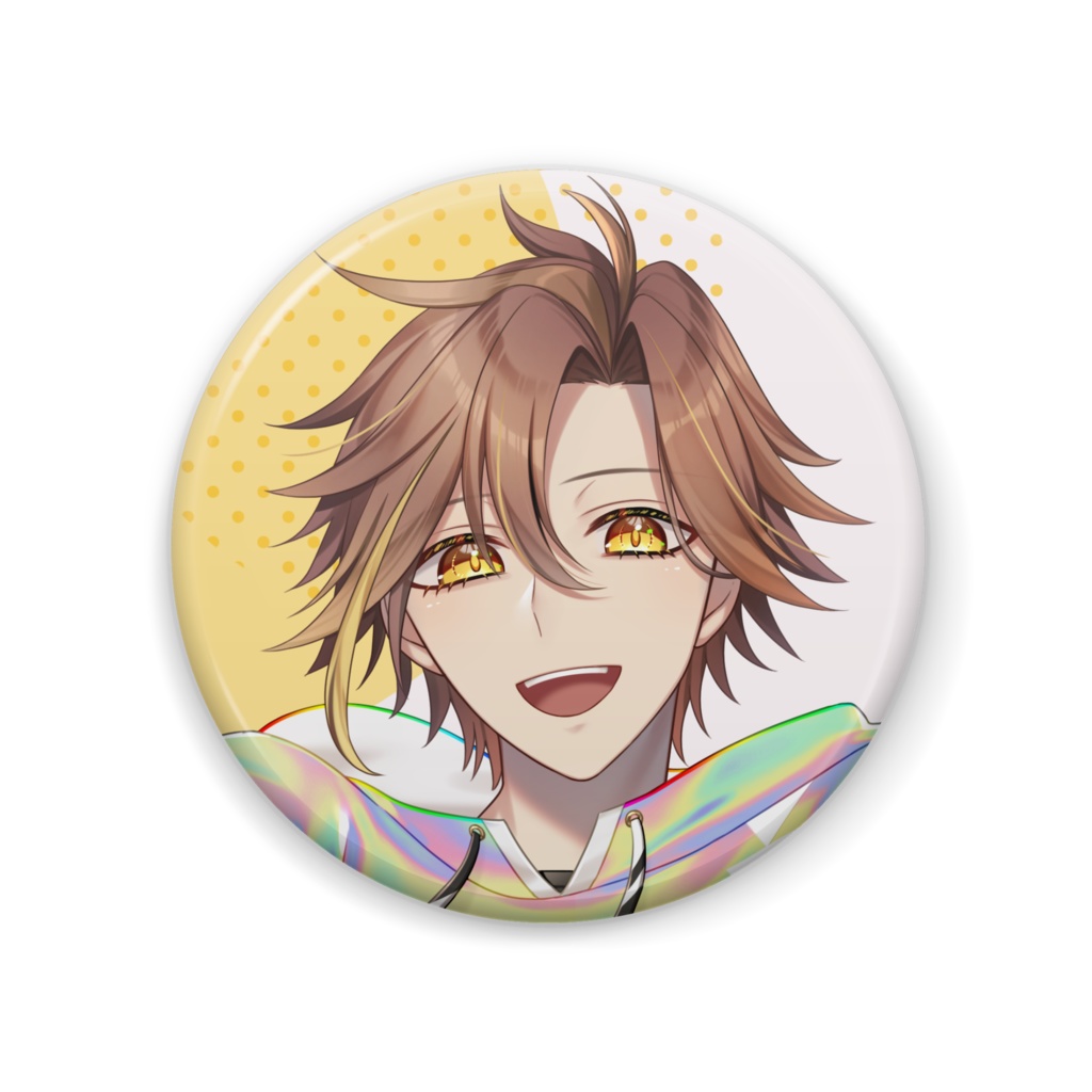 虹希乃レイン<キービジュアル>缶バッジ
