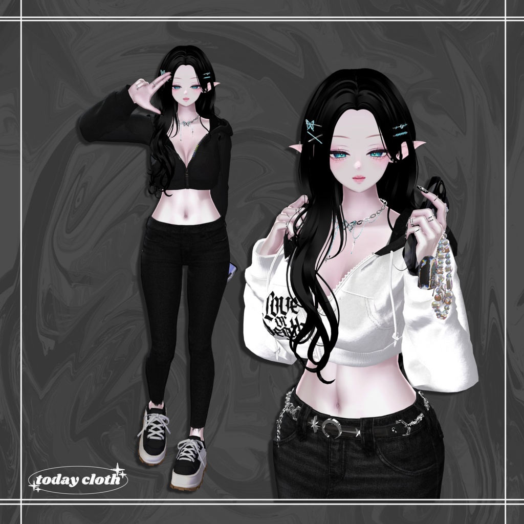 🖤SALE🖤【7アバター対応】Hoodie