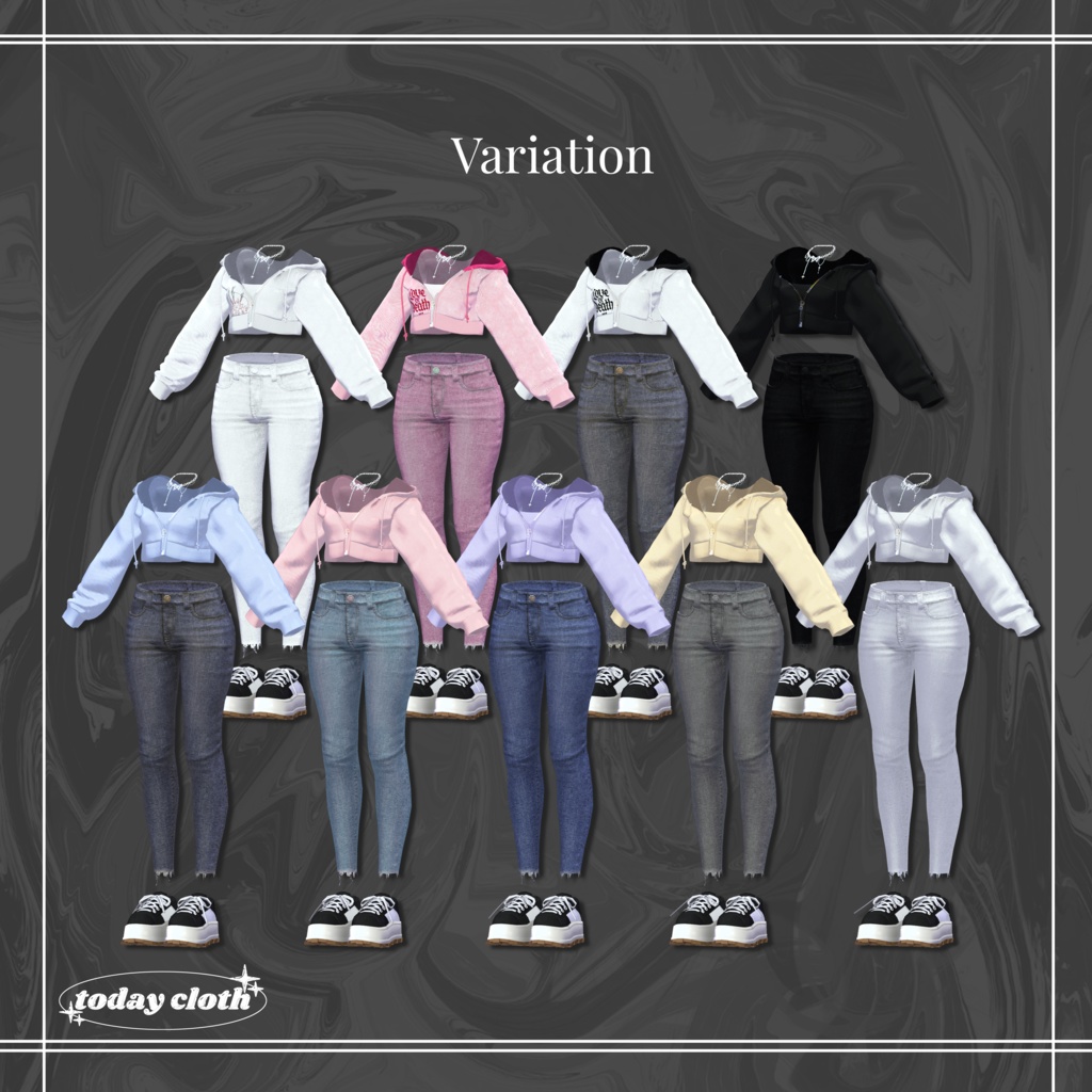 🖤SALE🖤【7アバター対応】Hoodie