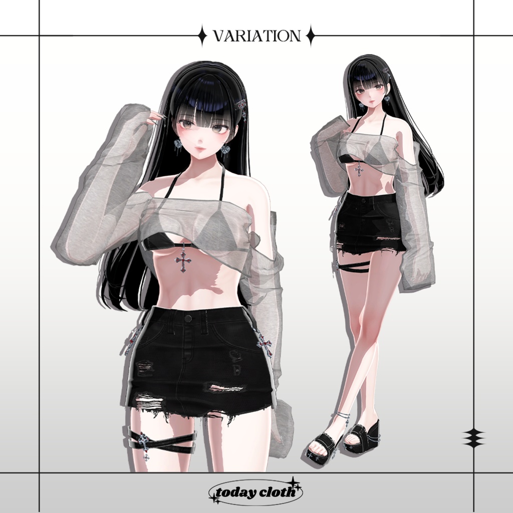 🖤SALE🖤【7アバター対応】Denim Bikini