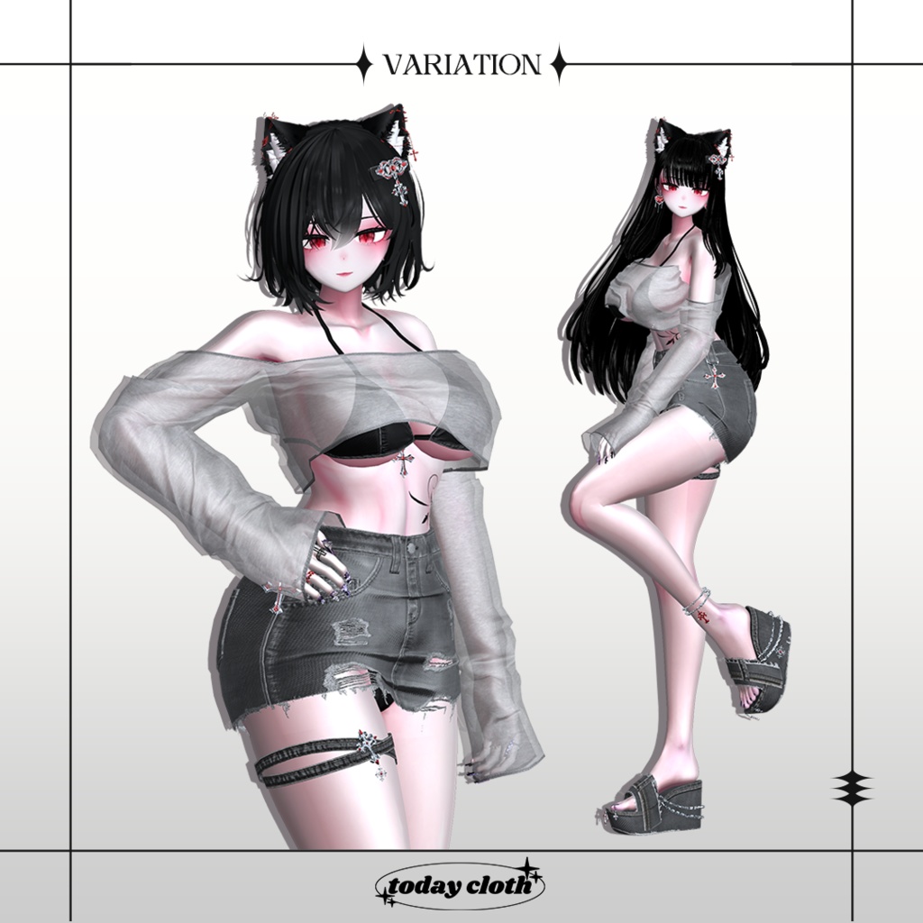 🖤SALE🖤【7アバター対応】Denim Bikini