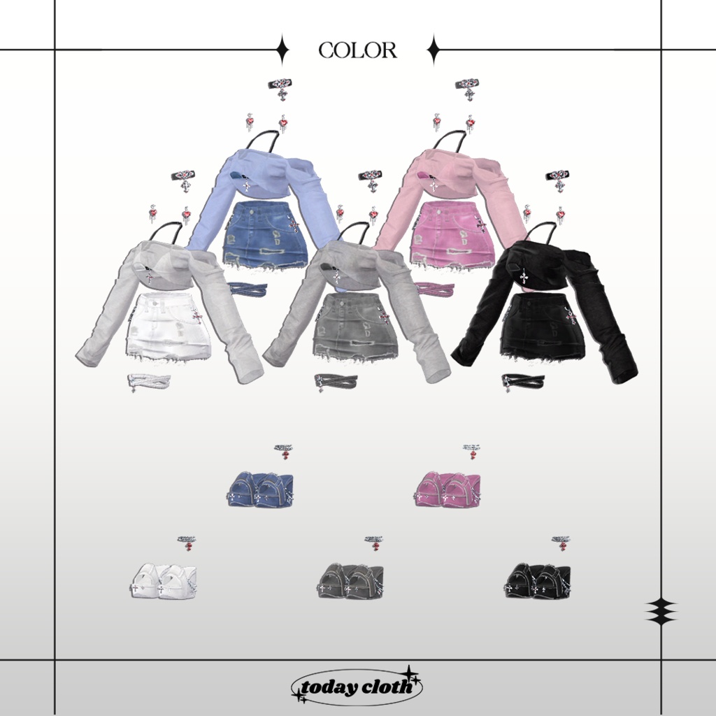 🖤SALE🖤【7アバター対応】Denim Bikini