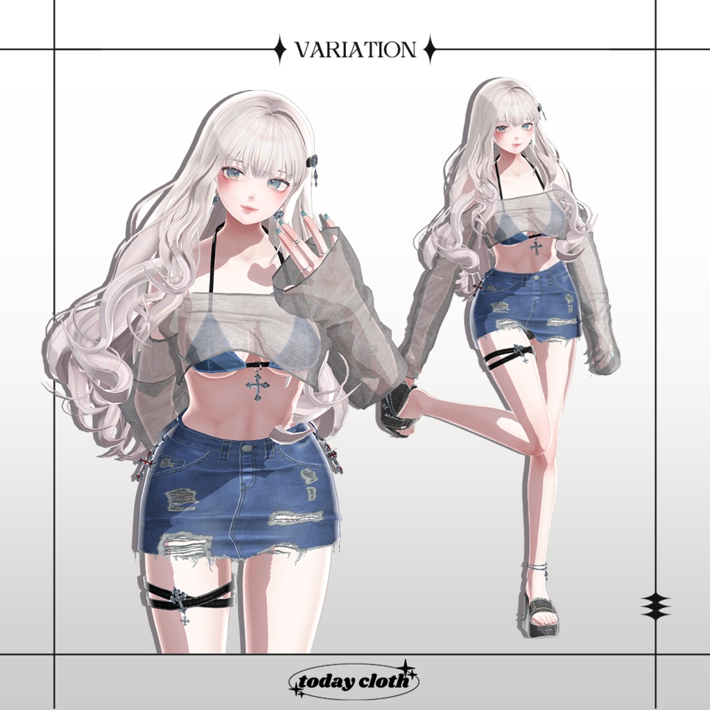 🖤SALE🖤【7アバター対応】Denim Bikini