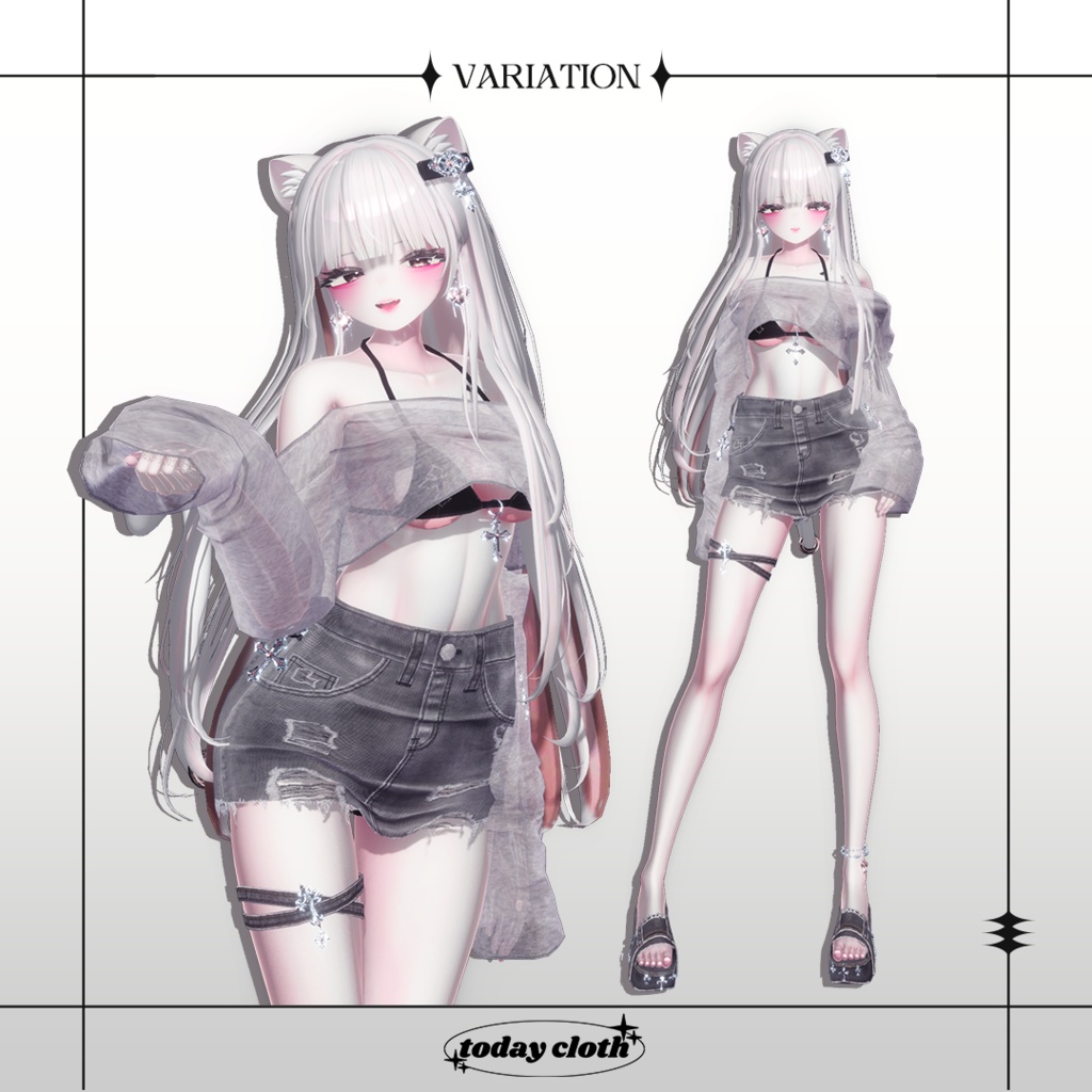 🖤SALE🖤【7アバター対応】Denim Bikini