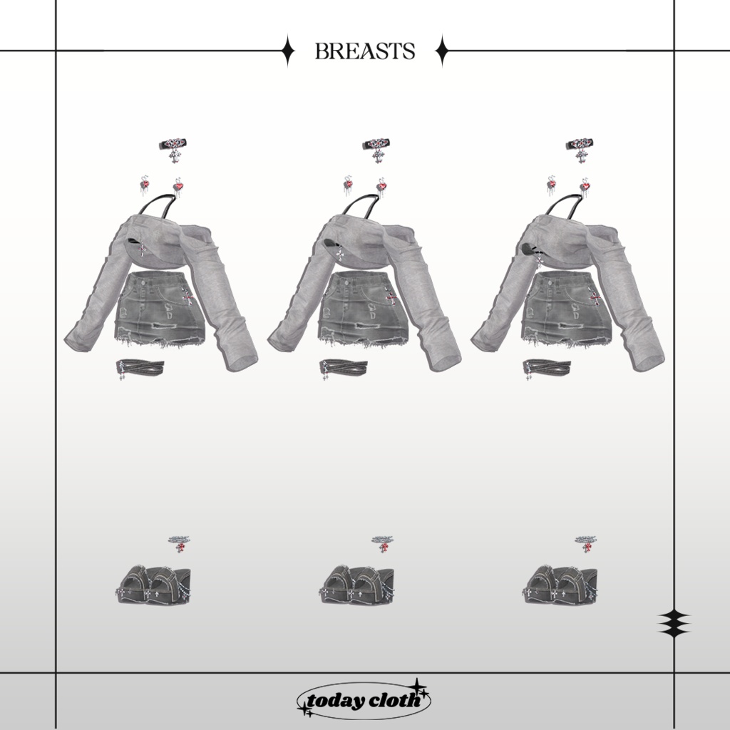 🖤SALE🖤【7アバター対応】Denim Bikini