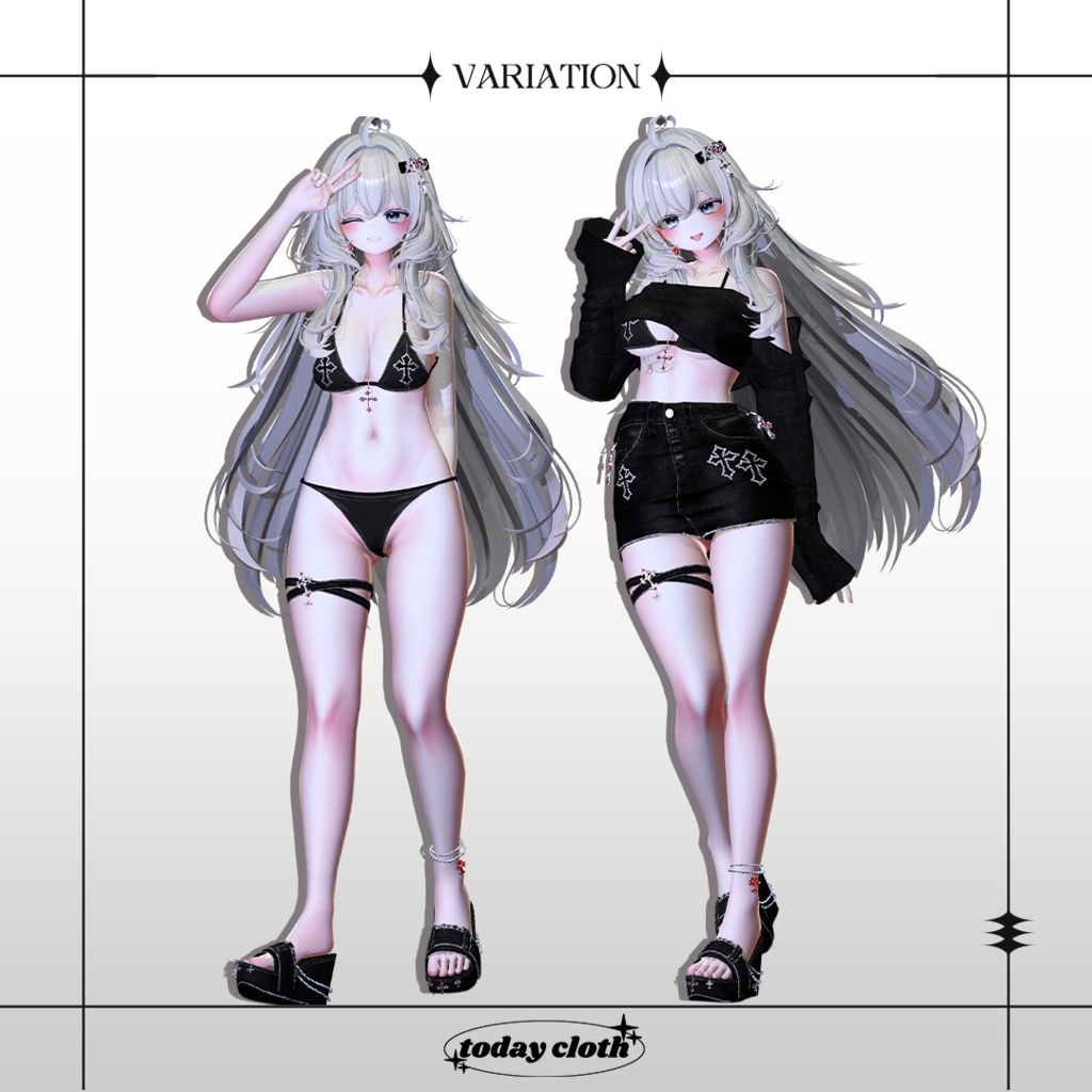 🖤SALE🖤【7アバター対応】Denim Bikini