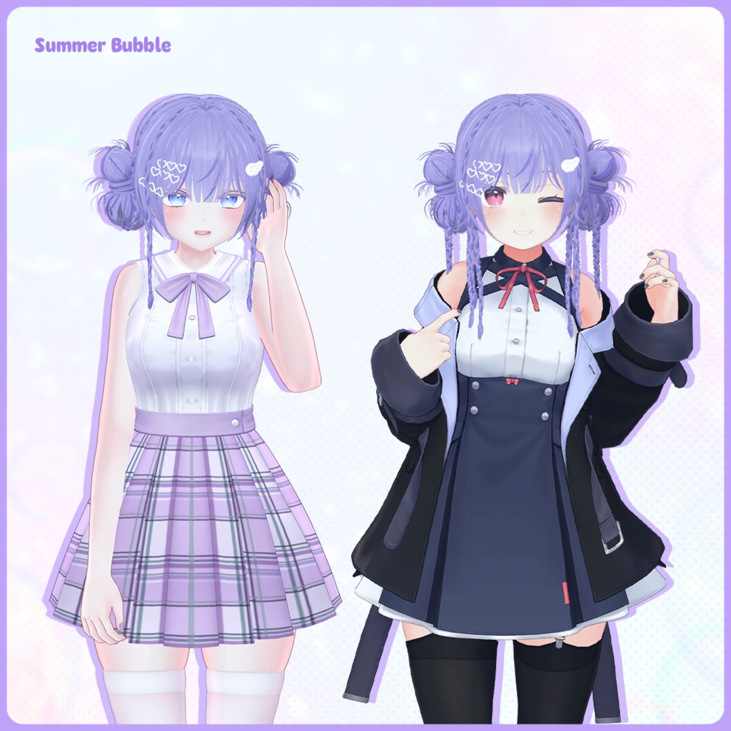 【5アバター対応】🫧Braids Hair🫧