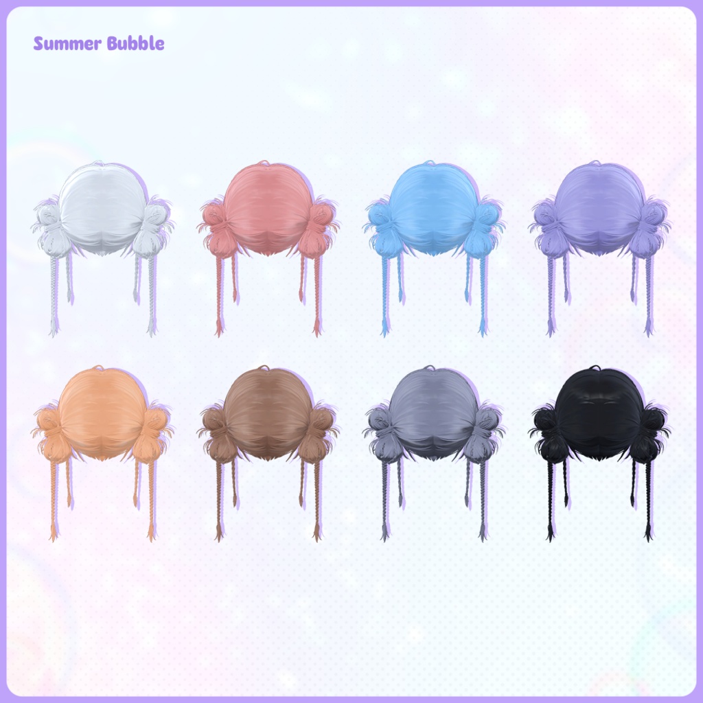 【5アバター対応】🫧Braids Hair🫧