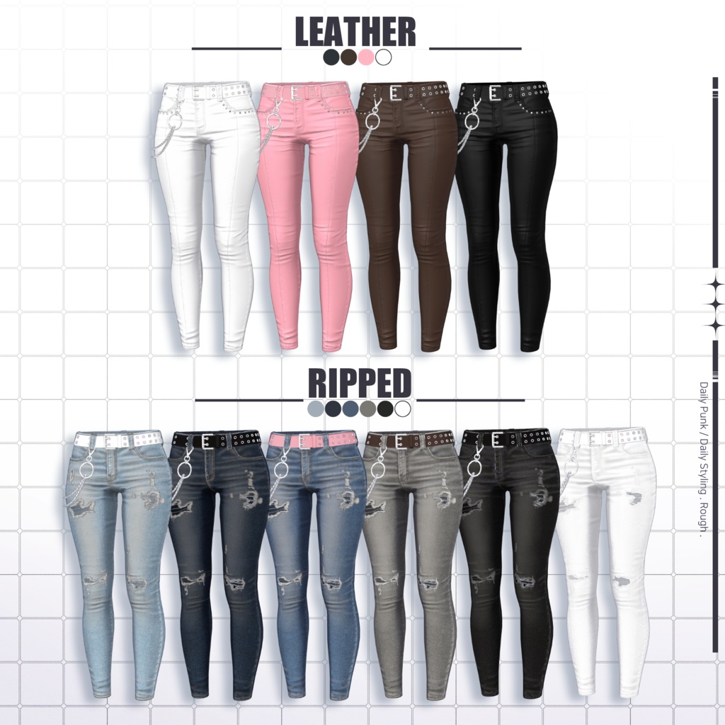 🖤SALE🖤【8アバター対応】Daily Punk