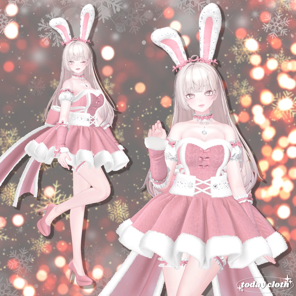 【8アバター対応】🐰Bunny Santa🐰