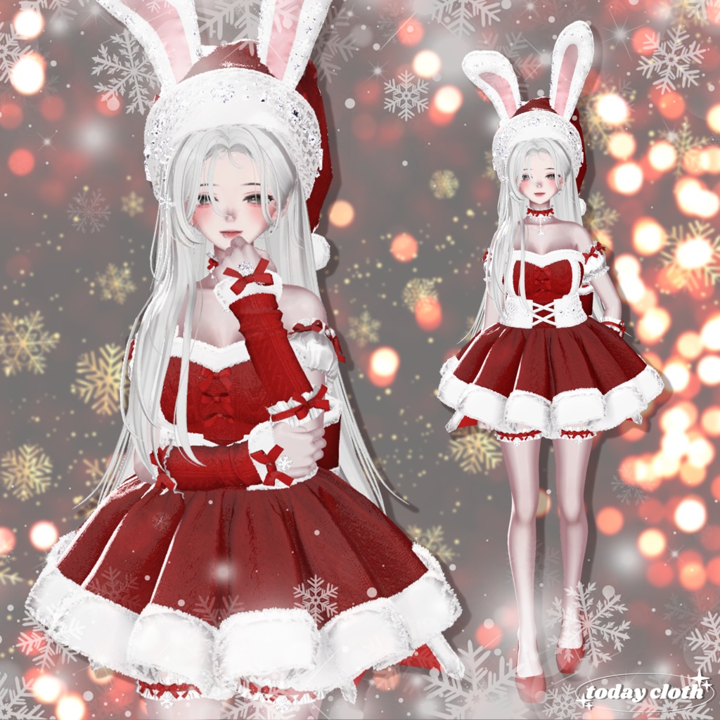 【8アバター対応】🐰Bunny Santa🐰