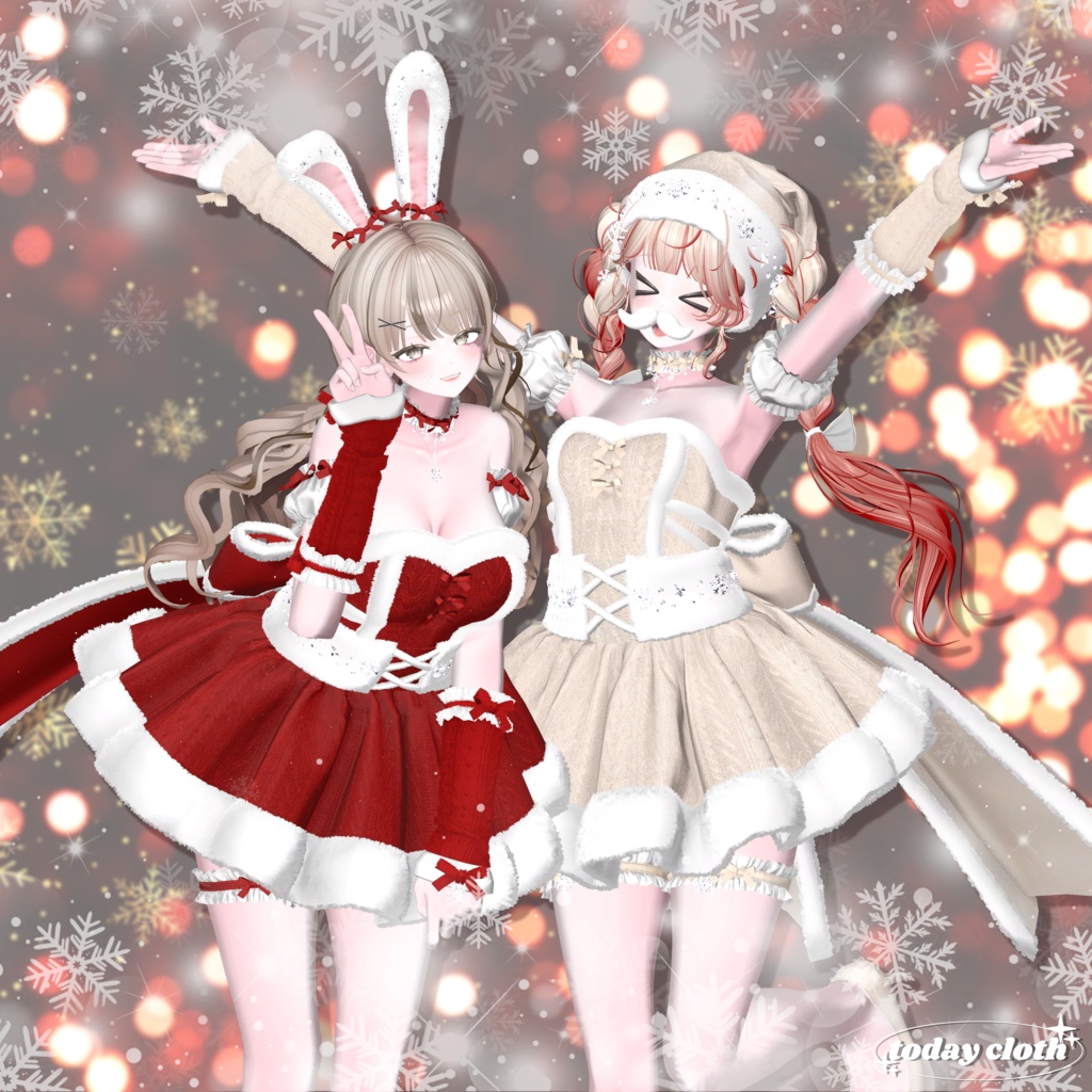 【8アバター対応】🐰Bunny Santa🐰