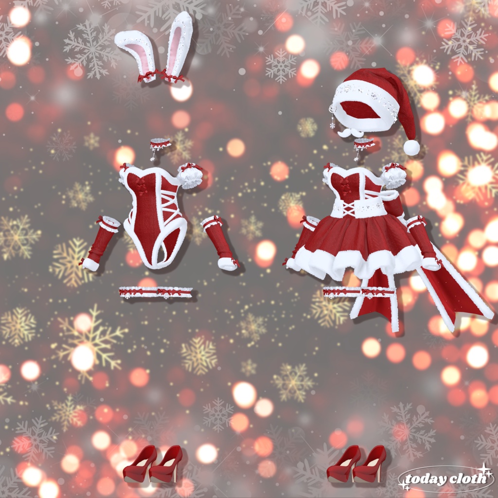 【8アバター対応】🐰Bunny Santa🐰